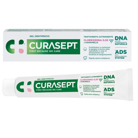 Curasept Gel Dentifricio Ads Dna Trattamento Astringente 75 Ml Curasept Gel Dentifricio Ads Dna Trattamento Astringente 75 Ml