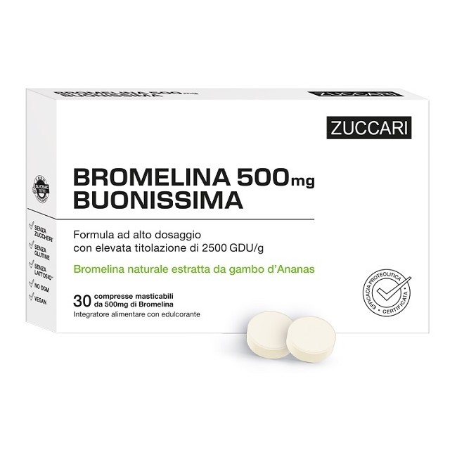 Zuccari Bromelina 500 Buonissima 30 Compresse