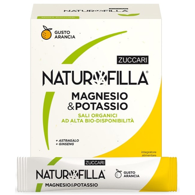 Zuccari Naturofilla Magnesio & Potassio Gusto Arancia 28 Stick Pack