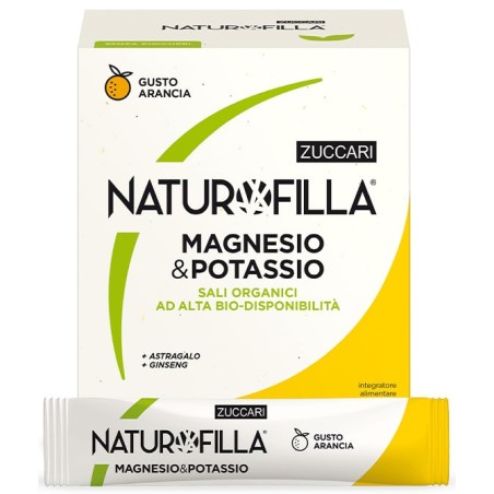 Zuccari Naturofilla Magnesio & Potassio Gusto Arancia 28 Stick Pack