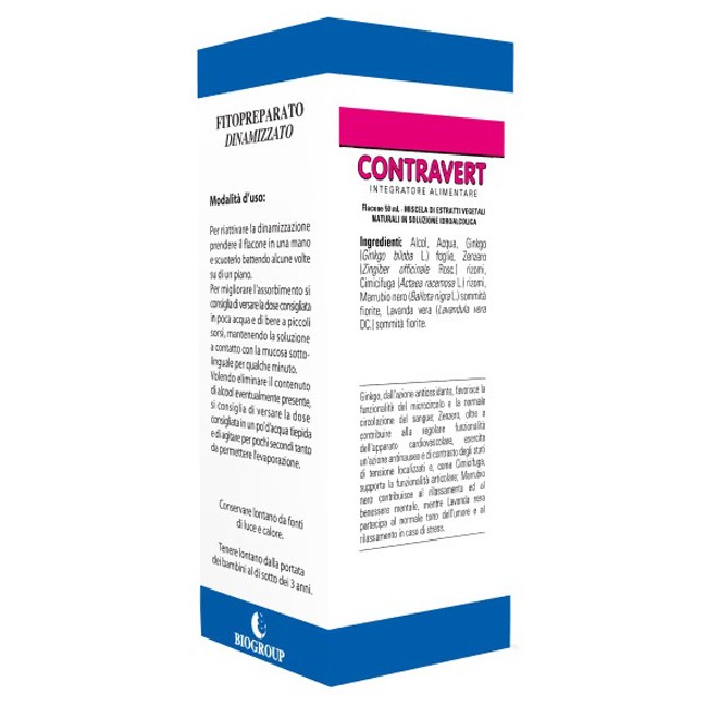 Biogroup Contravert 50 Ml Soluzione Idroalcolica