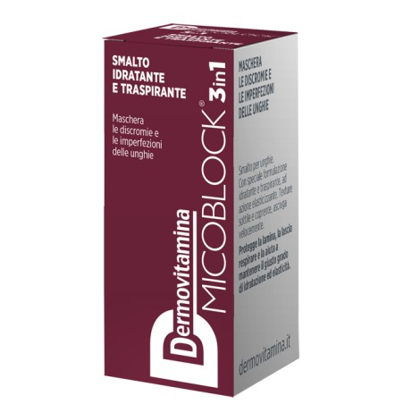 Pasquali Dermovitamina Micoblock 3 In 1 Smalto Idratante E Traspirante Bordeaux 5 Ml Pasquali Dermovitamina Micoblock 3 In 1 Smalto Idratante E Traspirante Bordeaux 5 Ml