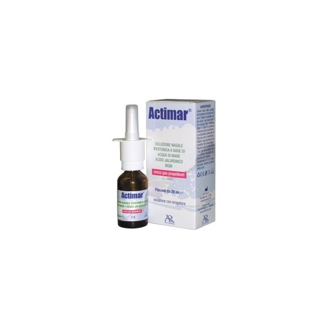 Uriach Actimar Soluzione Nasale Spray Salina 3% Con Acido Ialuronico + Msm 20 Ml Con Erogatore