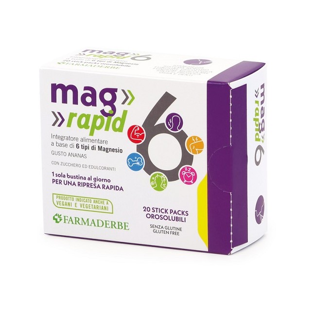 Farmaderbe Mag 6 Rapid 20 Stick Da 1,5 G