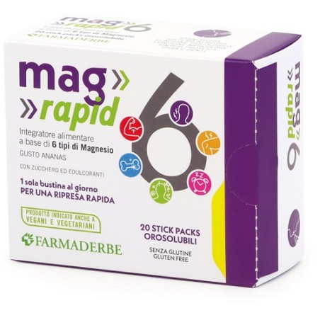 Farmaderbe Mag 6 Rapid 20 Stick Da 1,5 G Farmaderbe Mag 6 Rapid 20 Stick Da 1,5 G