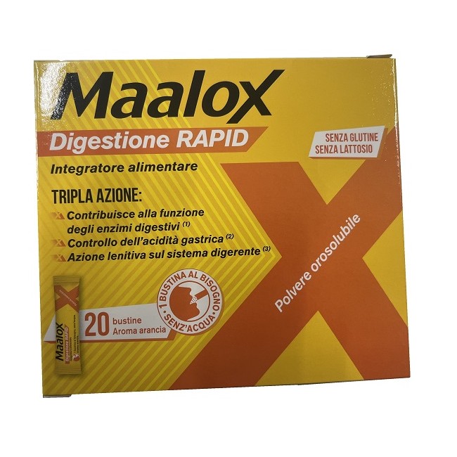 Maalox Digestione Rapid Integratore per digestione 20 bustine