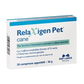 Nbf Lanes Relaxigen Pet Cane Blister 20 Compresse Appetibili