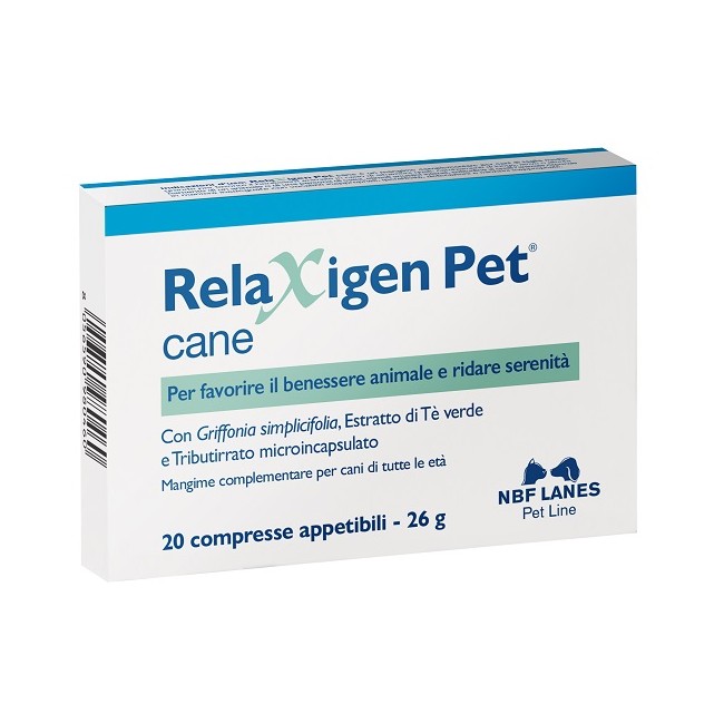Nbf Lanes Relaxigen Pet Cane Blister 20 Compresse Appetibili