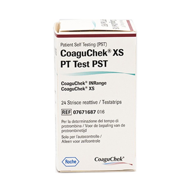 Roche Coaguchek Xs Pt Pst 24 Strisce Test Roche Coaguchek Xs Pt Pst 24 Strisce Test