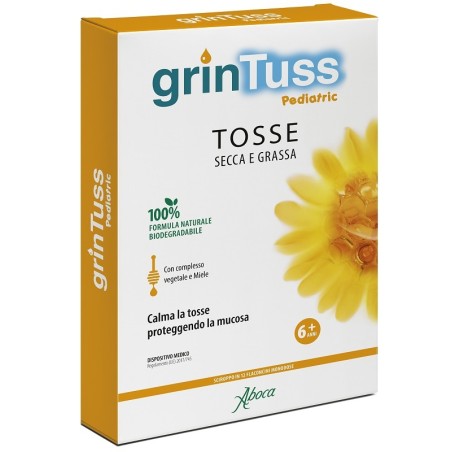 Aboca Grintuss Pediatric Sciroppo 12 Flaconcini Aboca Grintuss Pediatric Sciroppo 12 Flaconcini