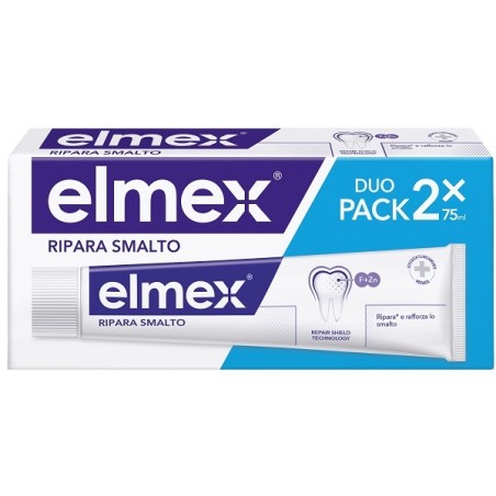 Colgate Elmex Ripara Smalto Dentifricio protezione smalto 2x75 ml Colgate Elmex Ripara Smalto Dentifricio protezione smalto 2x75 ml