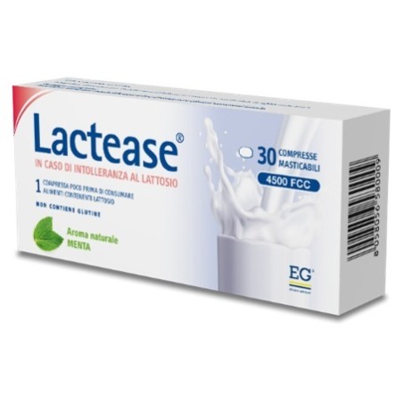 Eg Eurogenerici Lactease 4500 Fcc Aroma Menta 30 Compresse Masticabili Eg Eurogenerici Lactease 4500 Fcc Aroma Menta 30 Compresse Masticabili