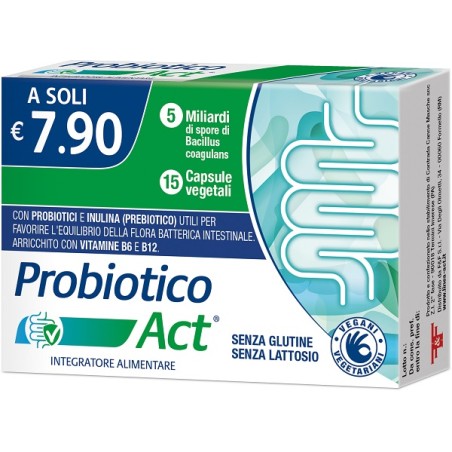 F&f Probiotico Act 15 Capsule Vegetali