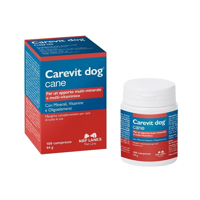 Nbf Lanes Carevit Dog Flacone 100 Compresse Appetibili
