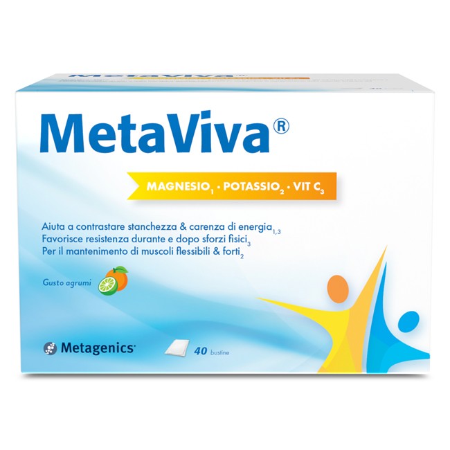 Metagenics Metaviva Magnesio/potassio/vitamina C 40 Bustine