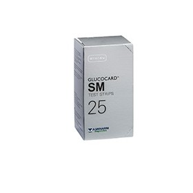 Test strips per misurazione glicemia glucocard sm 25 pezzi