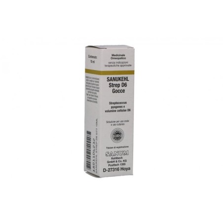 Sanum-kehlbeck Sanukehl Strep D6 Gocce 10 Ml Sanum-kehlbeck Sanukehl Strep D6 Gocce 10 Ml