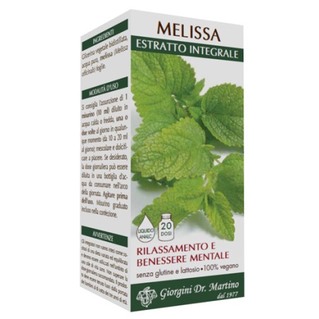 Dr. Giorgini Melissa Estratto Integrale 200 Ml Dr. Giorgini Melissa Estratto Integrale 200 Ml