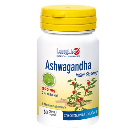 LongLife Ashwagandha 500 mg Integratore tonico LongLife Ashwagandha 500 mg Integratore tonico