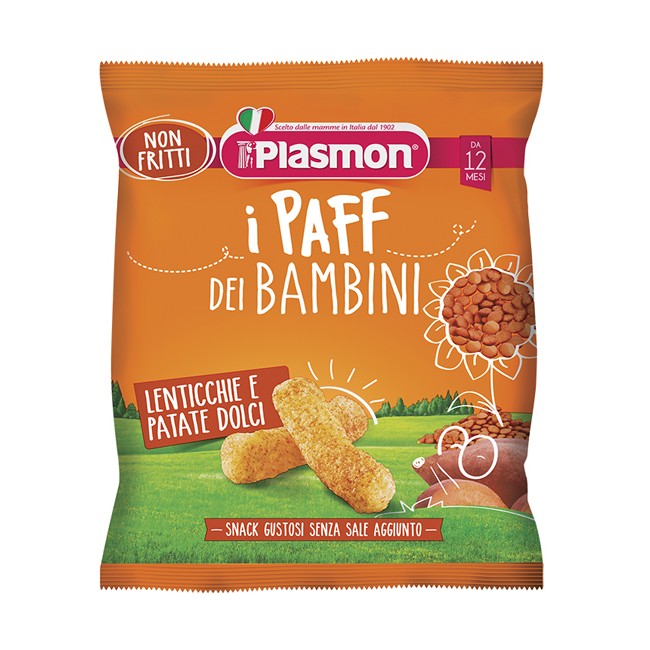 Plasmon Dry Snack Paff Lenticchie-patata Dolce 15 G Plasmon Dry Snack Paff Lenticchie-patata Dolce 15 G
