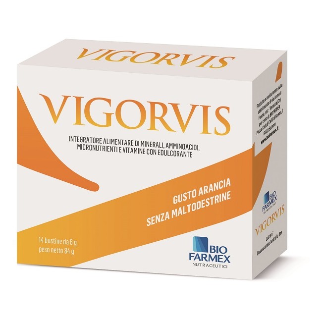 Biofarmex Vigorvis 14 Bustine Da 6 G Biofarmex Vigorvis 14 Bustine Da 6 G