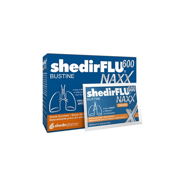 Shedir Pharma Shedirflu 600 Naxx Arancia Senza Zuccheri 20 Bustine Shedir Pharma Shedirflu 600 Naxx Arancia Senza Zuccheri 20 Bustine