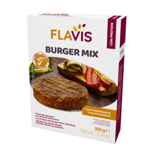 Flavis Burger Mix Preparato Aproteico Per Sostituto Della Carne 350 G Flavis Burger Mix Preparato Aproteico Per Sostituto Della Carne 350 G