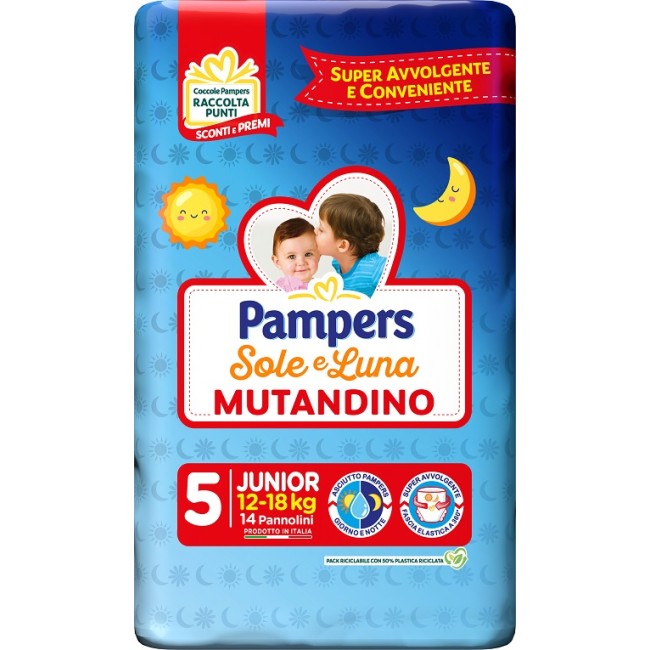Fater Pampers Sole Luna Mutandina Junior 14 Pezzi