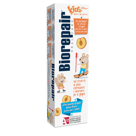 Coswell Biorepair Oral Care Kids 0-6 Anni Denti Da Latte Dentifricio Con Estratto Di Pesca 50 Ml Coswell Biorepair Oral Care Kids 0-6 Anni Denti Da Latte Dentifricio Con Estratto Di Pesca 50 Ml