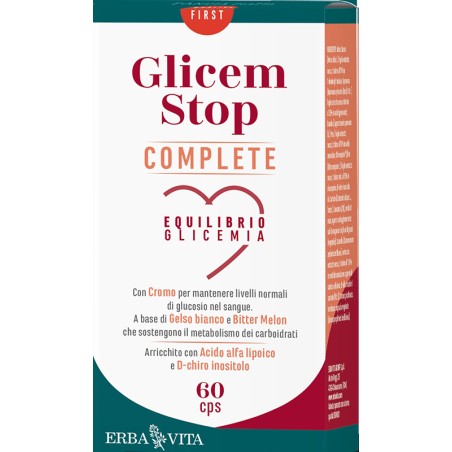 Erba Vita Glicem Stop Complete 60 Capsule Erba Vita Glicem Stop Complete 60 Capsule