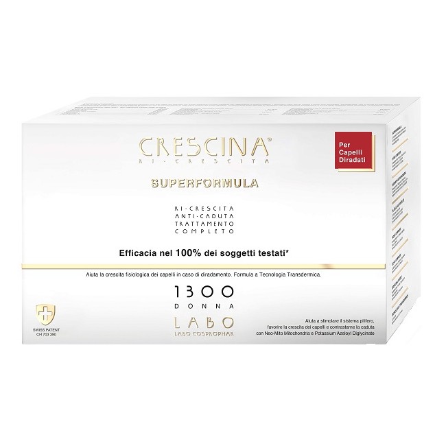 Labo Crescina Ri Crescita Super Formula 1300 Donna Tc 20+20 Fiale 3,5 Ml