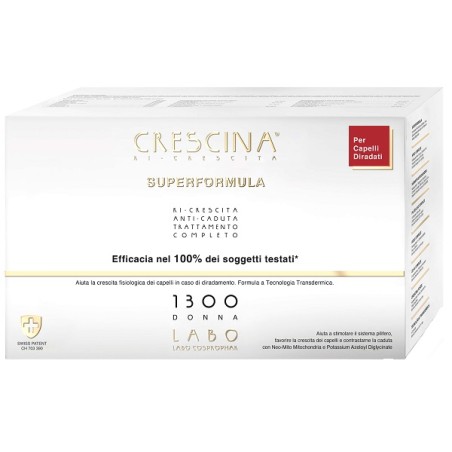 Labo Crescina Ri Crescita Super Formula 1300 Donna Tc 20+20 Fiale 3,5 Ml Labo Crescina Ri Crescita Super Formula 1300 Donna Tc 20+20 Fiale 3,5 Ml