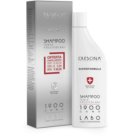 Crescina Shampoo Isole Follicolari Superformula 1900 Uomo 150 Ml Crescina Shampoo Isole Follicolari Superformula 1900 Uomo 150 Ml
