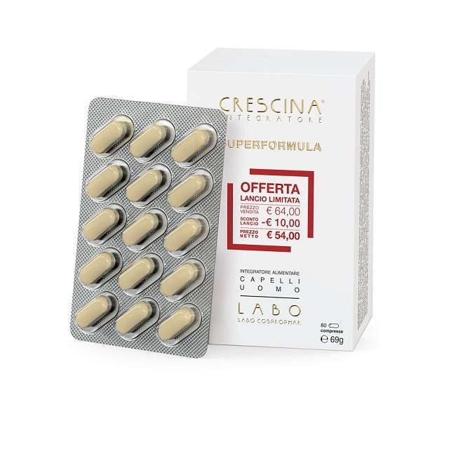 Labo Crescina Integratore Ri-crescita Superformula Uomo 60 Compresse