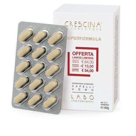 Labo Crescina Integratore Ri-crescita Superformula Uomo 60 Compresse Labo Crescina Integratore Ri-crescita Superformula Uomo 60 Compresse