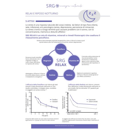 SRG Relax Integratore per rilassamento, umore e sistema nervoso 20 stick SRG Relax Integratore per rilassamento, umore e sistema nervoso 20 stick