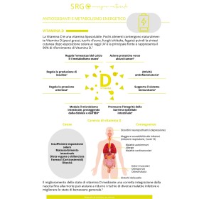 SRG Vitamina D per ossa, muscoli e immunità 30 compresse SRG Vitamina D per ossa, muscoli e immunità 30 compresse
