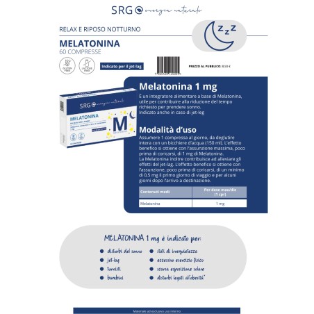 SRG Magnesio 4 Fonti Integratore per energia, muscoli e ossa 30 compresse SRG Magnesio 4 Fonti Integratore per energia, muscoli e ossa 30 compresse