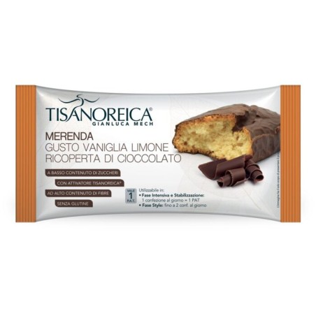 Tisanoreica Snack Merenda Vaniglia Limone Cioccolato 50 g Tisanoreica Snack Merenda Vaniglia Limone Cioccolato 50 g