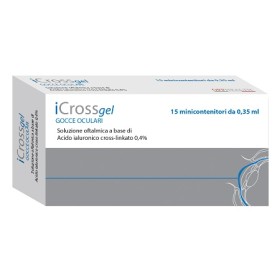 Offhealth Icross Gel Gocce Oculari Acido Ialuronico Cross-linkato 0,4% 15 Monodose Da 0,35 Ml
