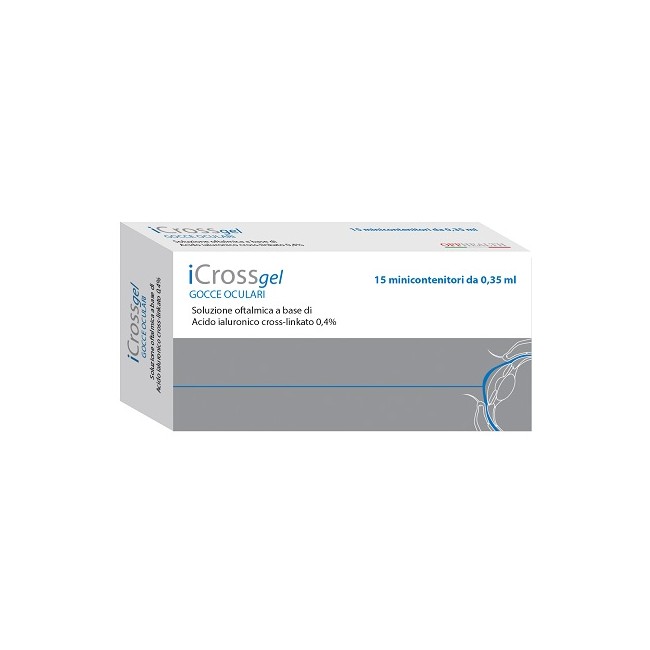 Offhealth Icross Gel Gocce Oculari Acido Ialuronico Cross-linkato 0,4% 15 Monodose Da 0,35 Ml