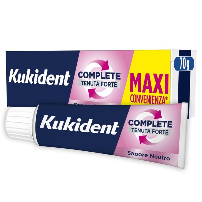 Kukident Complete Neutro Crema adesiva per dentiere a tenuta forte 70 g Kukident Complete Neutro Crema adesiva per dentiere a tenuta forte 70 g