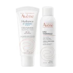 Avène Hydrance Crema Ricca UV + Acqua Termale 90 ml per pelle secca
