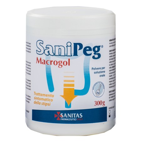 Sanitas Farmaceutici Sanipeg Macrogol Polvere Per Soluzione Orale Barattolo 300 G Sanitas Farmaceutici Sanipeg Macrogol Polvere Per Soluzione Orale Barattolo 300 G