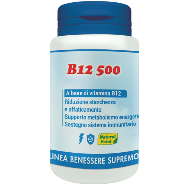 Natural Point B12 500 Cianocobalamina 100 Capsule Vegetali Natural Point B12 500 Cianocobalamina 100 Capsule Vegetali