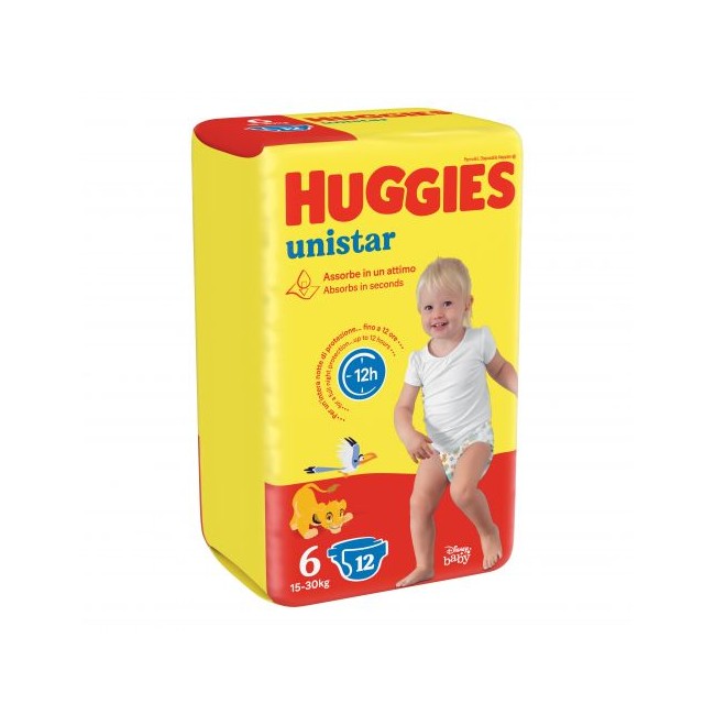 Kimberly Clark Huggies Unistar Base Taglia 6 12 Pezzi Kimberly Clark Huggies Unistar Base Taglia 6 12 Pezzi