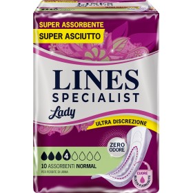 Fater Assorbenti Per Incontinenza Lines Specialist Lady Normal 10 Pezzi