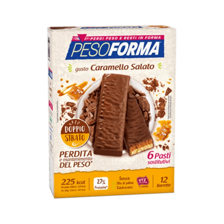 Pesoforma Barretta Caramello Salato 12 Pezzi Pesoforma Barretta Caramello Salato 12 Pezzi