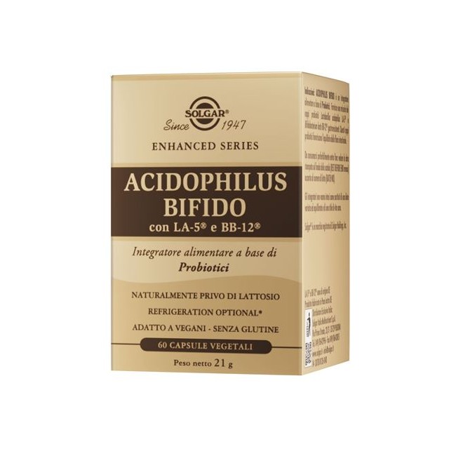 Solgar Acidophilus Bifido 60 Capsule Vegetali