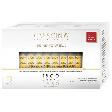 Labo Crescina Ri Crescita Super Formula 1300 Donna 40 Fiale 3,5 Ml Labo Crescina Ri Crescita Super Formula 1300 Donna 40 Fiale 3,5 Ml